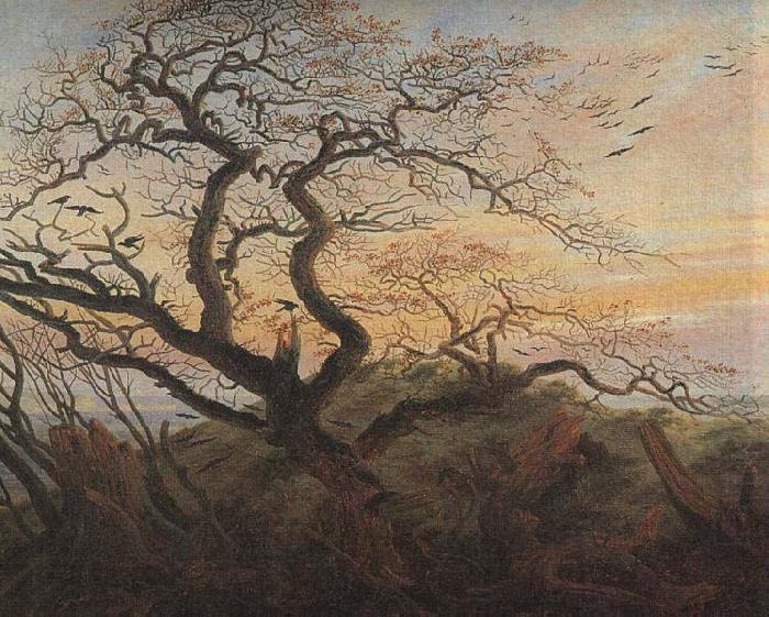Caspar David Friedrich Tree with crows china oil painting image